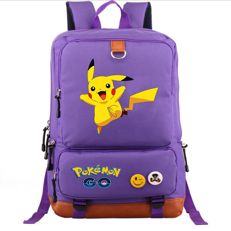 Cute cartoon pattern Pikachu peripheral backpack