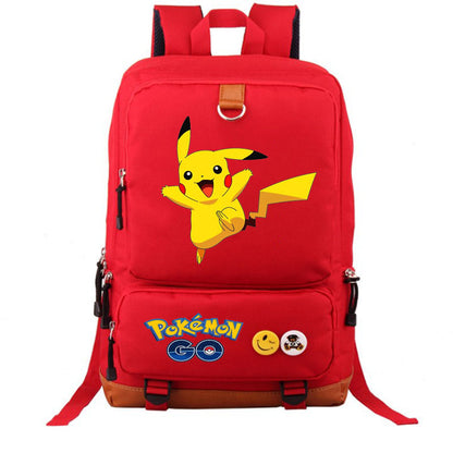 Cute cartoon pattern Pikachu peripheral backpack