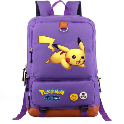 Cute cartoon pattern Pikachu peripheral backpack