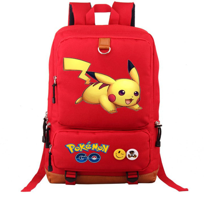 Cute cartoon pattern Pikachu peripheral backpack