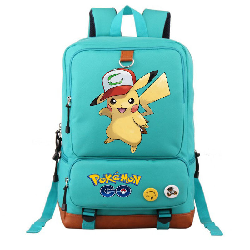 Cute cartoon pattern Pikachu peripheral backpack