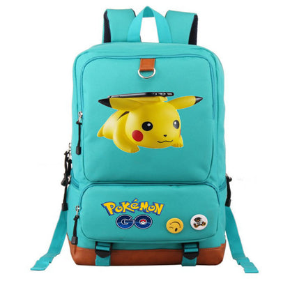 Cute cartoon pattern Pikachu peripheral backpack