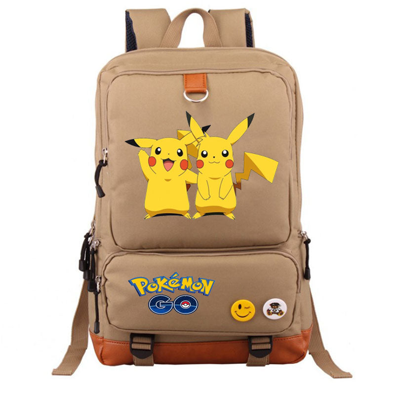 Cute cartoon pattern Pikachu peripheral backpack