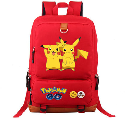 Cute cartoon pattern Pikachu peripheral backpack