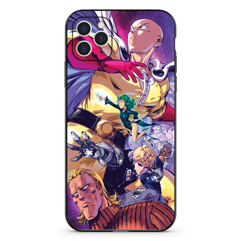 One Punch Man Anime Étuis de protection mats pour téléphone