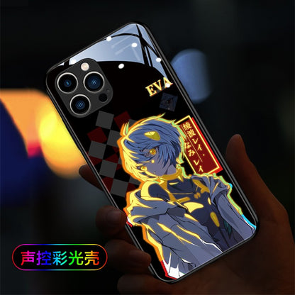 Cute Anime E-Evangelions EVA LED Phone Case