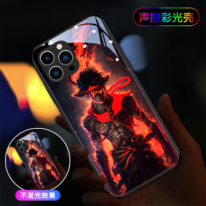 Cute Anime One Piece LED Phone Case