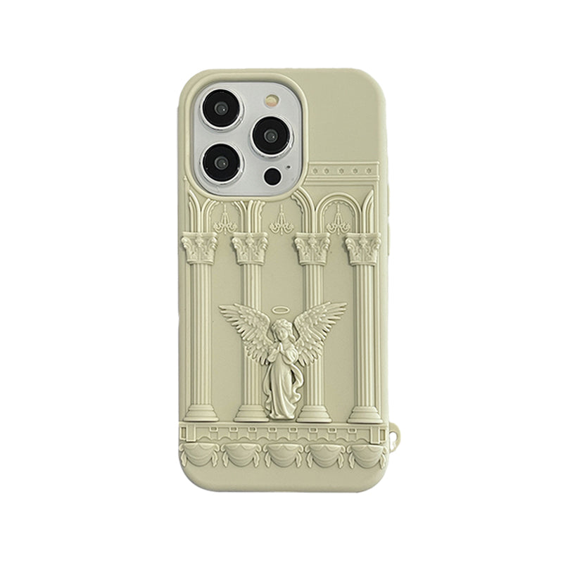 Classical Art Angel Statue 3D Phone Case For iPhone