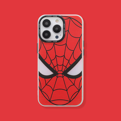 Bronzing Marvel Spider-Man Iron Man Phone Case