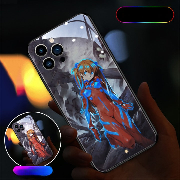 Cute Anime E-Evangelions EVA LED Phone Case