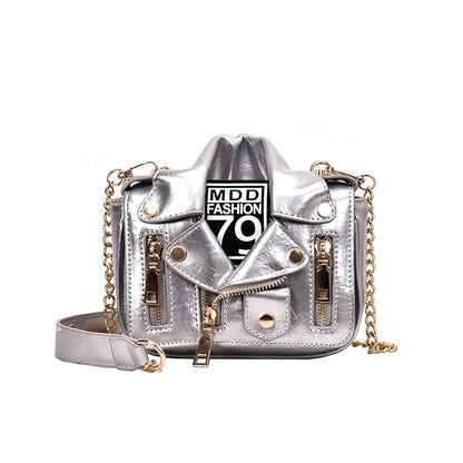 Moschino Women's Biker Leather Shoulder Bag