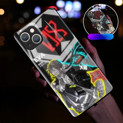 Cute Anime E-Evangelions EVA LED Phone Case