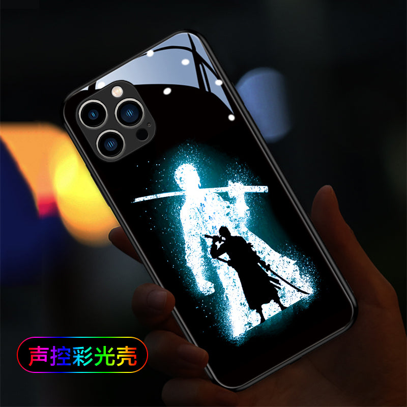 Cute Anime One Piece LED Phone Case