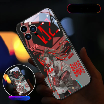 Cute Anime E-Evangelions EVA LED Phone Case