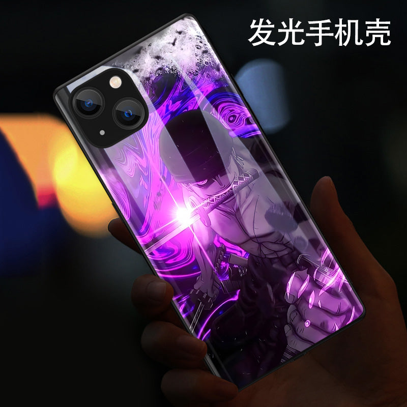 Cute Anime One Piece LED Phone Case