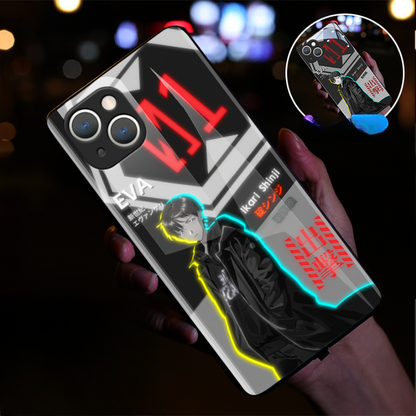 Cute Anime E-Evangelions EVA LED Phone Case