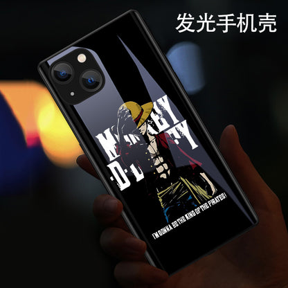 Cute Anime One Piece LED Phone Case