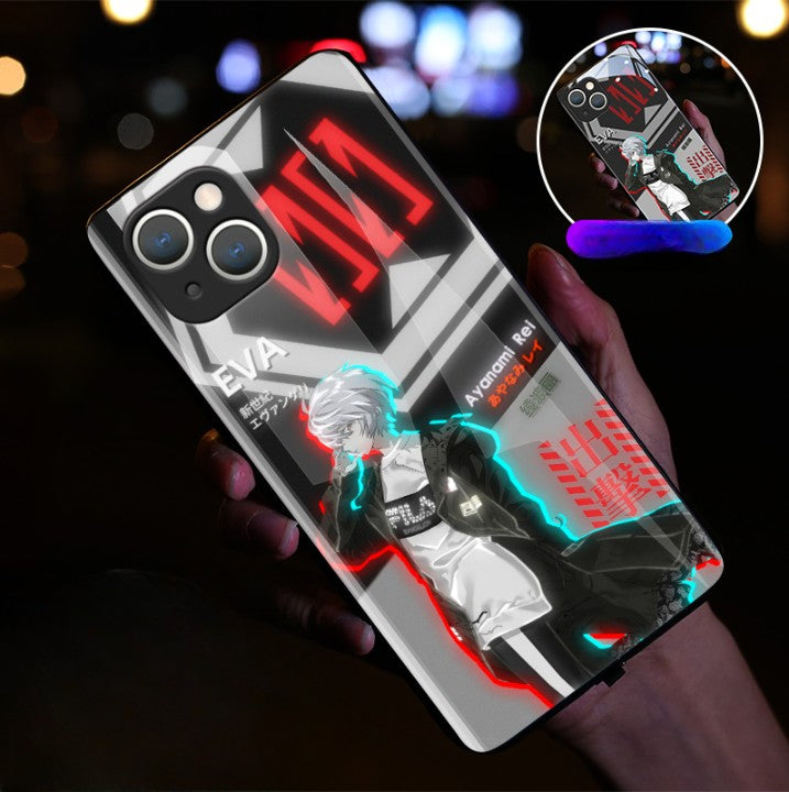 Cute Anime E-Evangelions EVA LED Phone Case