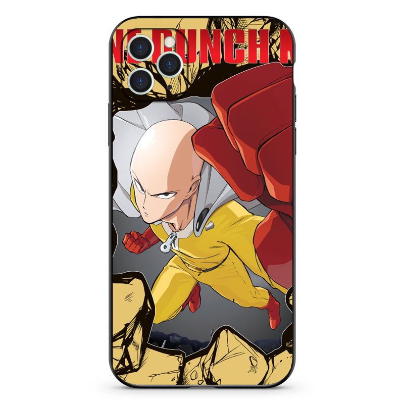 One Punch Man Anime Matte Schutzhüllen für Mobiltelefone