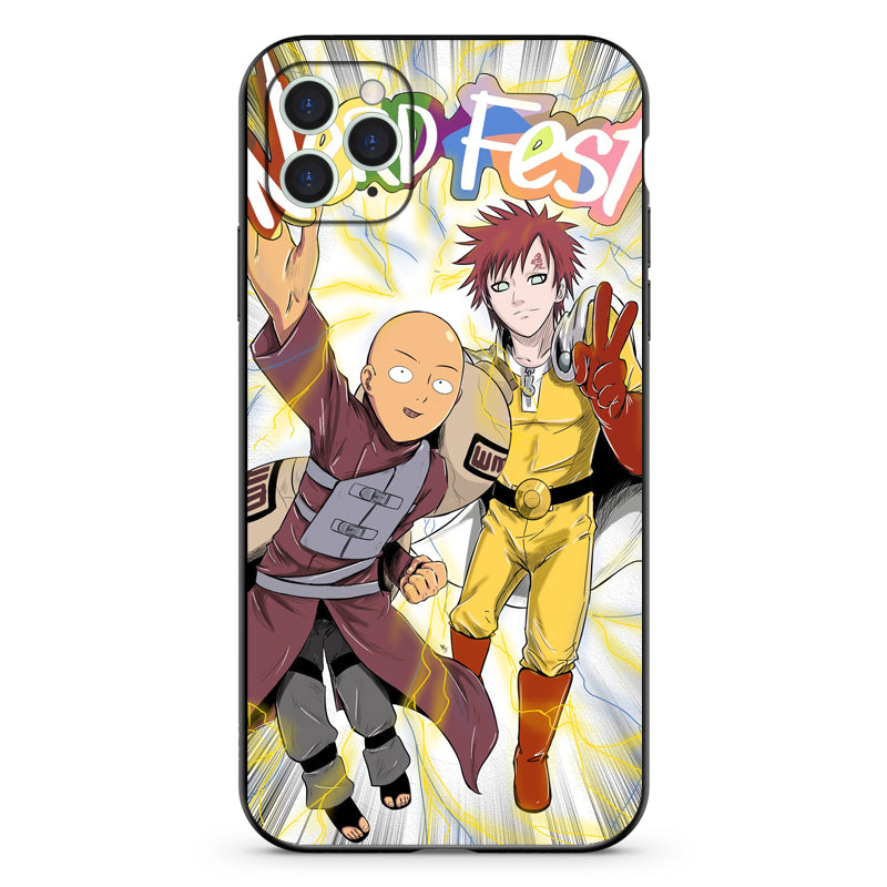 One Punch Man Anime Étuis de protection mats pour téléphone