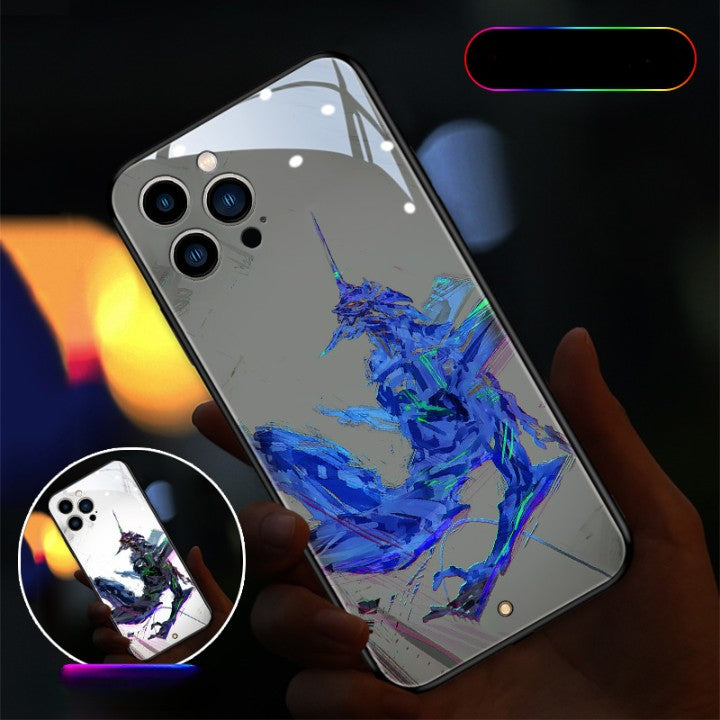 Cute Anime E-Evangelions EVA LED Phone Case