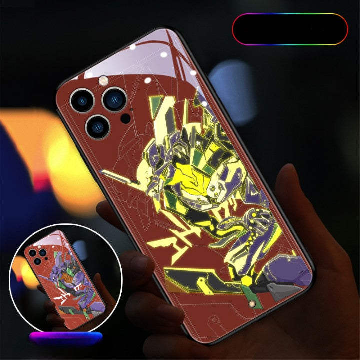 Cute Anime E-Evangelions EVA LED Phone Case