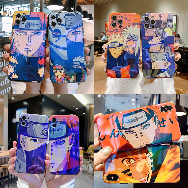 Étui de téléphone portable créatif peint à la main Naruto