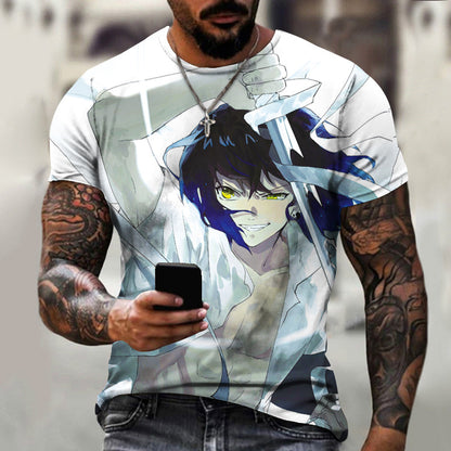 Anime Demon Slayer Character Kamado Tanjirou Graphics 3D Printed T-shirt