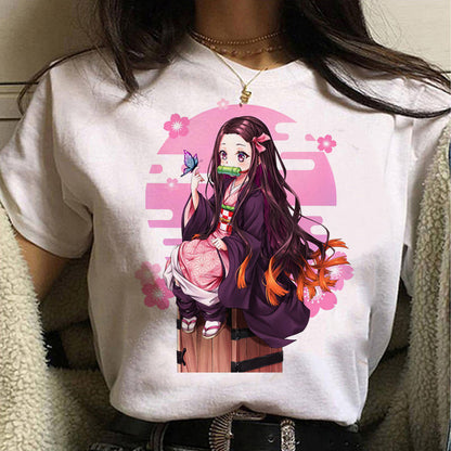 Anime Demon Slayer Character Kamado Tanjirou Graphics 3D Printed T-shirt