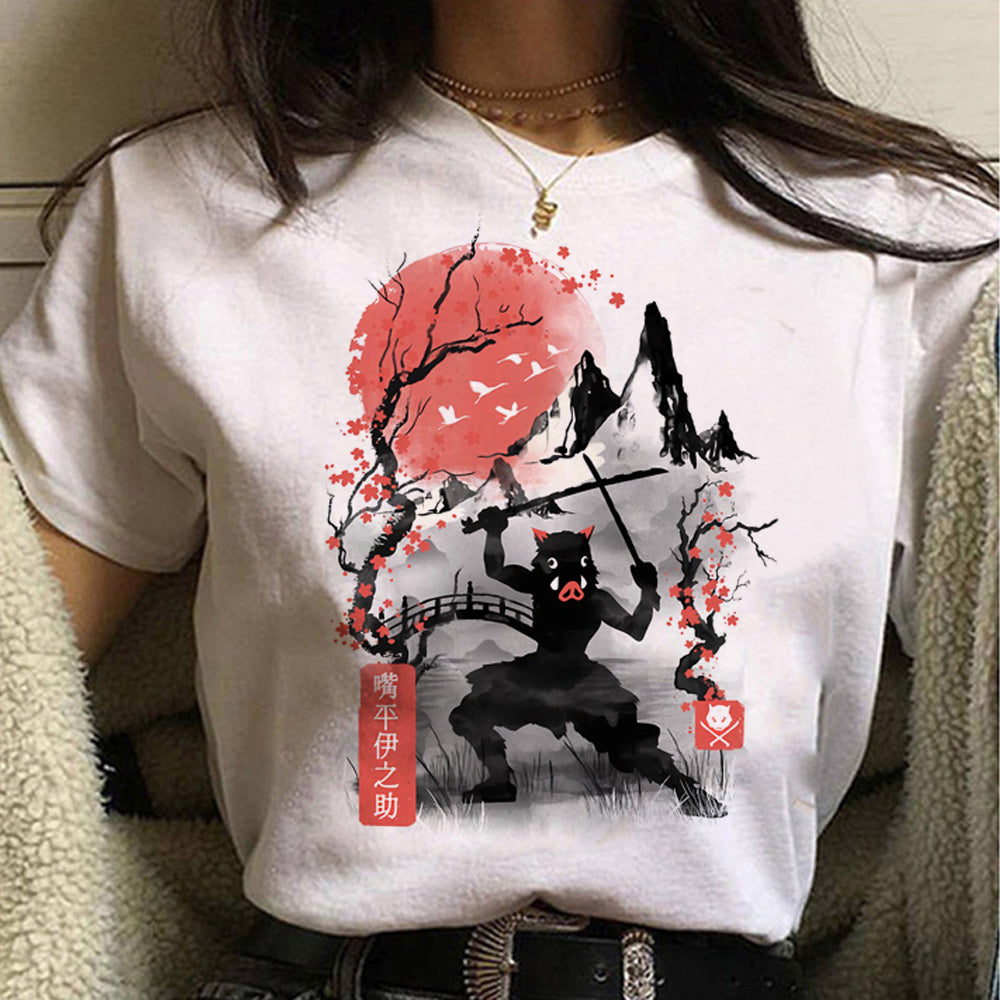 Anime Demon Slayer Character Kamado Tanjirou Graphics 3D Printed T-shirt