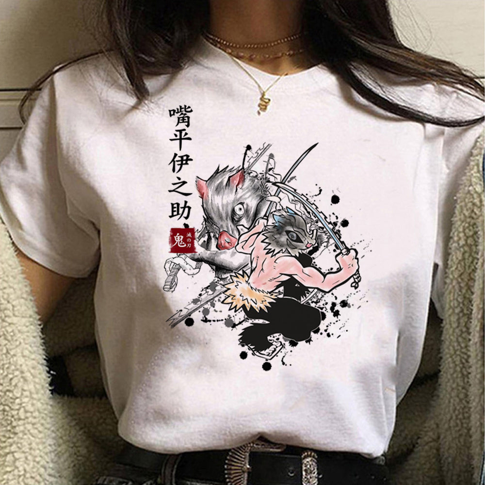 Anime Demon Slayer Character Kamado Tanjirou Graphics 3D Printed T-shirt