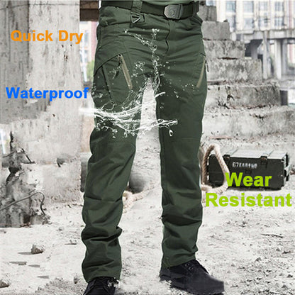 Tactical Cargo Pants Men Outdoor Waterproof SWAT Combat Military Camouflage Trousers Casual Multi Pocket Male Work Joggers