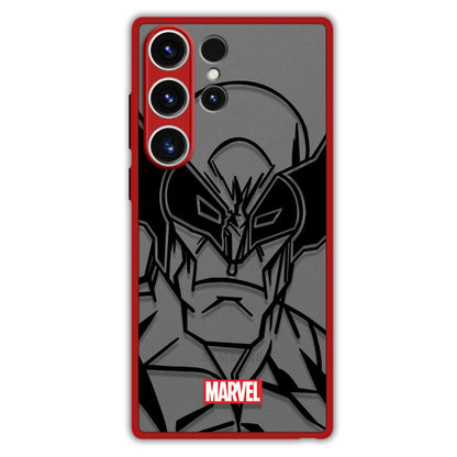 Bronzing Marvel Spider-Man Iron Man Phone Case